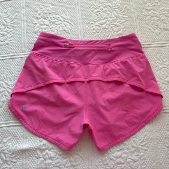 Lululemon Speed Up Mid-Rise Shorts 4" Athletic Size 2 Sonic Pink - Picture 2 of 9